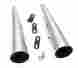 001-1913 Mac Chrome Slip On Megaphone Mufflers Honda Cx500 Cx500c Cx500d 879668000437