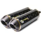 005-1490407dv-b Two Brothers Black Srs Carbon Dual Slip On Exhausts Kawasaki