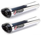 005-2720406dv-s Two Brothers Racing Silver Dual Mufflers Aluminum Fits Kawasaki