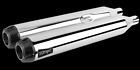 005-4140499d Two Brothers Racing Dual Chrome Carbon Tip Harley Deluxe Softail