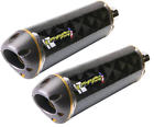 005-480407dm Two Brothers Racing Dual Mufflers Carbon Fiber Fits Suzuki