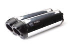 005-910406dm-b Two Brothers Racing Black Dual Mufflers Alu Fits Suzuki Busa