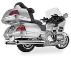 08-0265 1213 Cobra 4 Slip-on Mufflers Chrome Billet Tips For Honda Gl1800 01-11