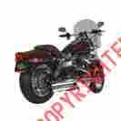 106-6016 S Cycle Slash-cut Slip-on Mufflers Chrome Harley-davidson Fxdwg Dyna Wide Glide 2010