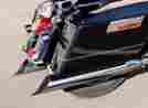 Flh-529s 11-13 Bassani Xhaust Scalloped Slant Cut Slip-on Mufflers W Baffles 4 Chr Harley Fltru