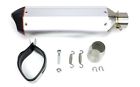 1110 Motorcycle Slip On Performance Exhaust Muffler Silver Honda Kaw Suzuki