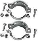 139043 Drag Specialties Ds Chrome Muffler Clamps For Dressers Harley Davidson