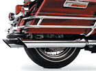 15301-225 Rush Exhaust 3.5 Chrome Slip-on Mufflers P N Harley Touring 95-15