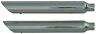 16401-225 Rush Exhaust Softail Deluxe Chrome Slash Down Baffles