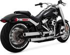 16722 Vance Hines Eliminator Mufflers Satin Chrome Harley Softail