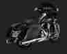 16773 Vance And Hines Monster Round Slip-on Exhaust Mufflers Hd Touring