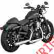 16861 Vance Hines Chrome 3 In Twin Slash Slip-on Mufflers