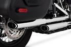 16879 Vance Hines Twin Slash Mufflers Chrome Softail