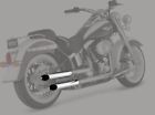1801-0256 Python Inch Mufflers Chrome For Harley Fls Flstn Flstsb