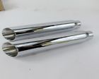 1801-0257 Drag Specialties Python Muffler Without Baffles Chrome Harley Dyna