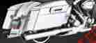 1801-0392 16763 Vh0014 V H Vance And Hines Chrome Twin Slash Rounds Harley Fl Slip On Mufflers