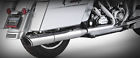 1801-0400 Vance Hines Twin Slash Rounds 2-into-1 Slip-ons Chrome Touring
