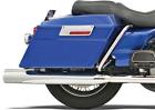1801-0500 Bassani Manufacturing Chrome Straight Cut Exhaust For Baggers