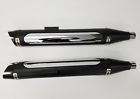 1801-0743 Python Rayzer Chrome Mufflers Black Heat Shields Lot