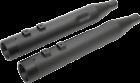 1801-1263 Drag Specialties Black Slip On Mufflers For Harley Touring Bagger