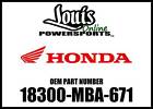 18300-mba-671 Honda Shadow Vt Ex Muffler New Oem 757480733415