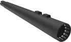 1f57dnt5b Bassani Manufacturing Dnt Megaphone Muffler Fluted Straight Black