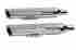 202410 Khrome Werks Chrome 3 Hp-plus Tapered Mufflers For 1995-2005 Harley Dynas