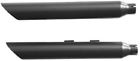 26411-200 Rush Black Slip On Slash Down Mufflers With Baffle