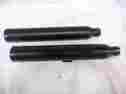 26415-200 Rush Racing Softail Slip-on Mufflers New Black 07-newer