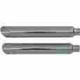 28604-175 Rush Exhaust 3 Mufflers 1.75 Chrome Baloney