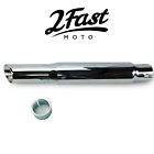 2fm-80-45700 Chrome Slash Cut Shorty Muffler Custom Motorcycle Kawasaki