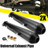 2q76y537 Matcc Universal Motorcycle Exhaust Pipe For Harley Bobbers 9798036771056
