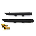 30-0446 Wyatt Gatling Black Exhaust Mufflers For Harley Sportster