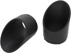 31110 Ciro Megaphone Muffler End Caps Slanted Black