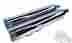 3452 Touring Acm Chrome Excalibur 4.5 Slip-on Mufflers Exhaust Pipes Harley Bagger Flh