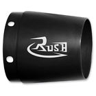 3522b-r1l Rush Exhaust Tip Black Logo Left Side