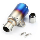 38-51mm Digrepair Motorcycle Exhaust Muffler Pipe Silencer Can Slip-on Grilled Blue New