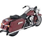 41723 Python Slash Cut Slip On Mufflers Chrome Harley Touring Backslash