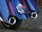 419235 Kuryakyn Crusher Mufflers Chrome Trident Tips For Harley Flh Flhx