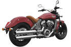 45205-225 Rush Exhaust For Indian Scouts Chrome Baffle