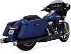 46780 Vance Hines Monster Round Dual Mufflers Black