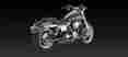 46837 Vance Hines Exhaust Twin Slash 3 Slip-ons Black Harley Dyna 1991-2015