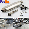 4847100398806 Unbranded Motorcycle Atv Exhaust Muffler Pipe Stainless Steel