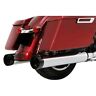 500-0110t Rinehart Racing Motopro Chrome Mufflers Tradition Black End Caps