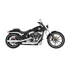 500-0204 Rinehart Racing Mufflers Chromewith Black End Caps