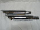 55-6008 S Cycle Performance Slash Cut Mufflers For 87-03 Sportster Models Chrome New