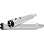 550-0598 Chrome Power Thruster Race Tour Exhaust Mufflers For Harley Touring