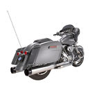 550-0668 Cycle Chrome Mufflers With Black Tracer End Caps