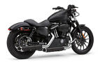 6030rb Cobra Mufflers Black With Chrome Tips Harley Davidson