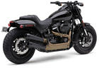 6046b Cobra El Diablo Dual Mufflers Black Harley Fat Bob